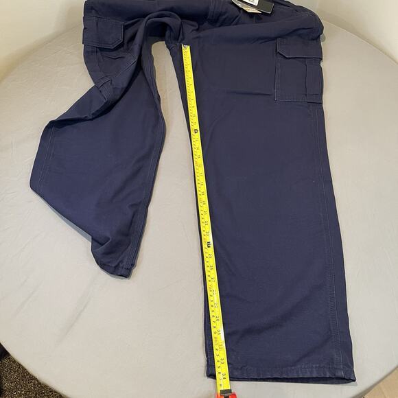 NEW Carhartt CAT 2 Mens 44x34 Dark Blue Flame Resistant Cargo Pants Original Fit - Picture 5 of 9